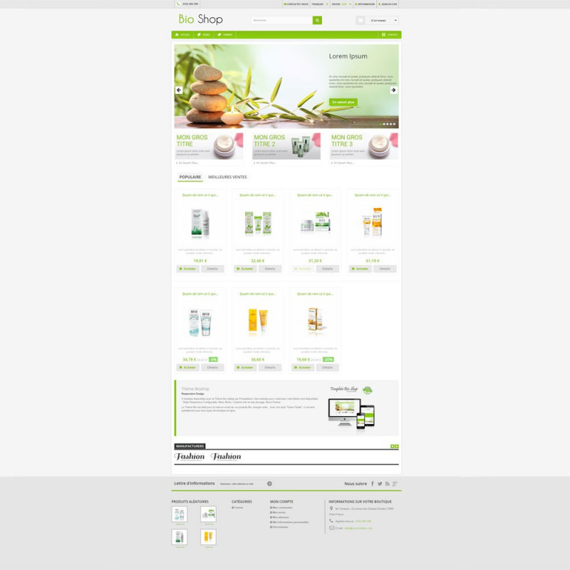 Pure Prestashop template