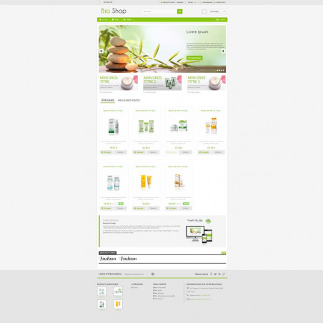 Thème Prestashop Bioshop