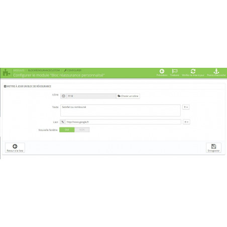 Reinsurance Custom Prestashop Module