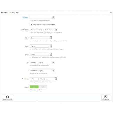 Module Prestashop Ventes Flash Module Prestashop Ventes Flash