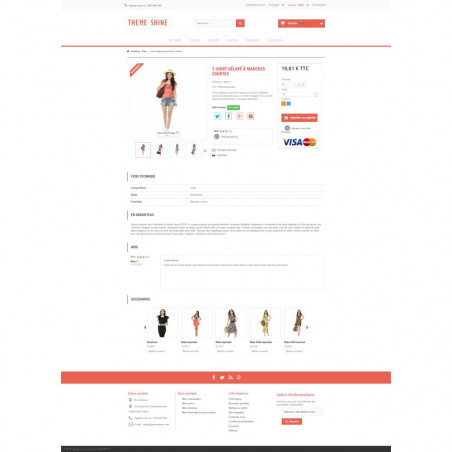 Thème Prestashop Shine Thème Prestashop Shine