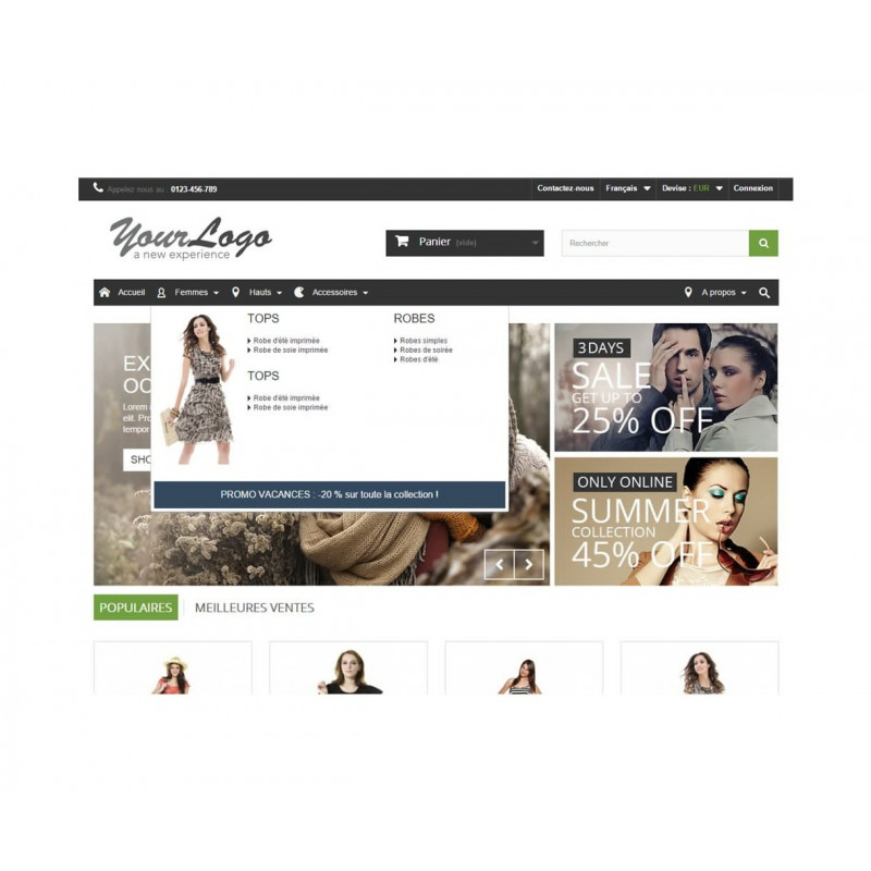 Rich Menu Prestashop Module