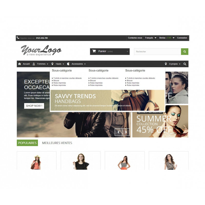 Rich Menu Prestashop Module