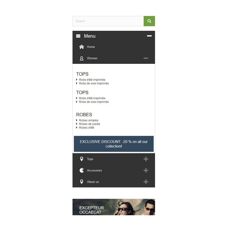 Rich Menu Prestashop Module