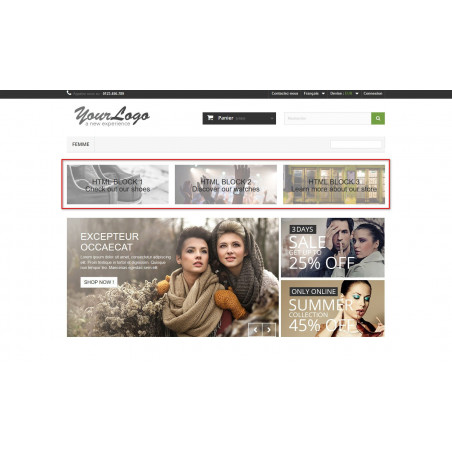 Module Prestashop HTML Blocks