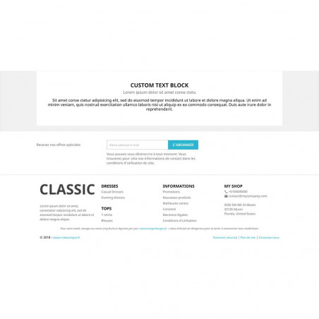 Module Prestashop Footer Blocks