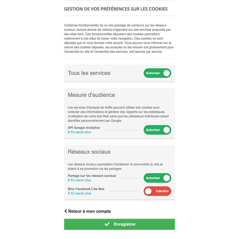 Cookie Banner Prestashop Module