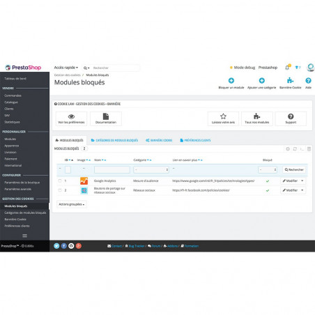 Cookie Banner Prestashop Module