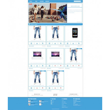 Thème Prestashop Upblue Thème Prestashop Upblue