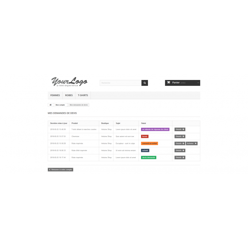 Quotation Pro Prestashop Module
