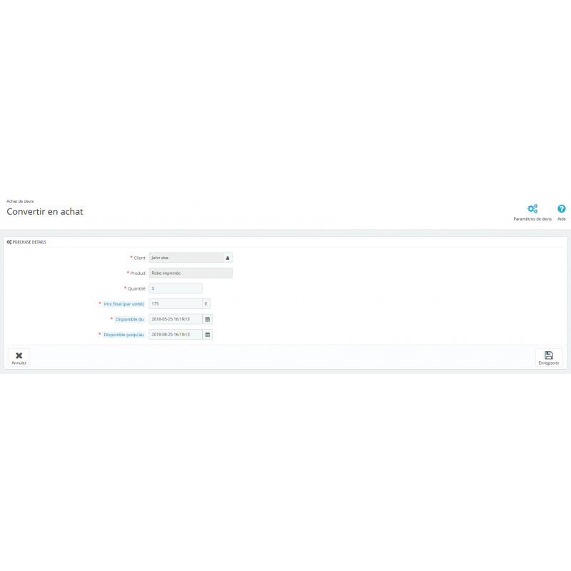 Quotation Pro Prestashop Module