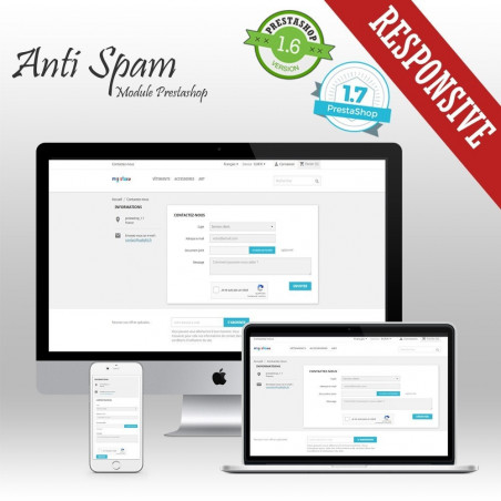 Module Prestashop Anti Spam - Bloqueur de Spam et Google reCaptcha