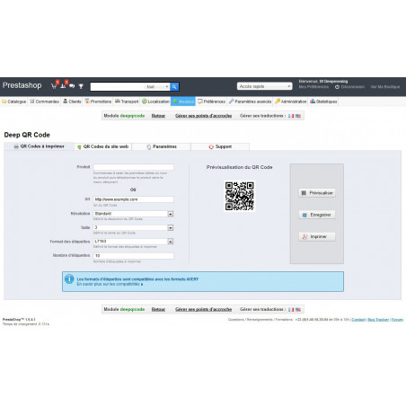 Modules Prestashop QR code Modules Prestashop QR code