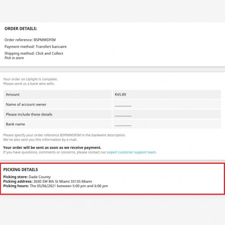 Module Click and Collect Module Click and Collect