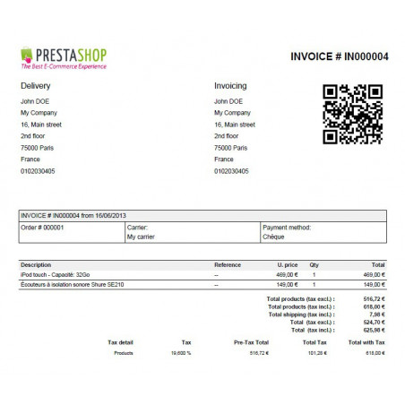 Modules Prestashop QR code Modules Prestashop QR code