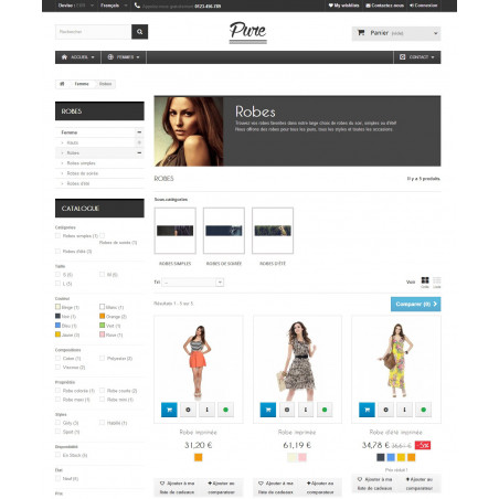 Pure Prestashop template