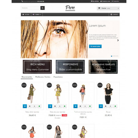 Pure Prestashop template