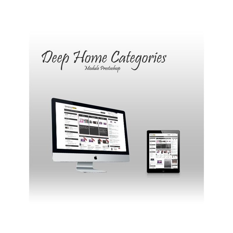 Home categories Prestashop module