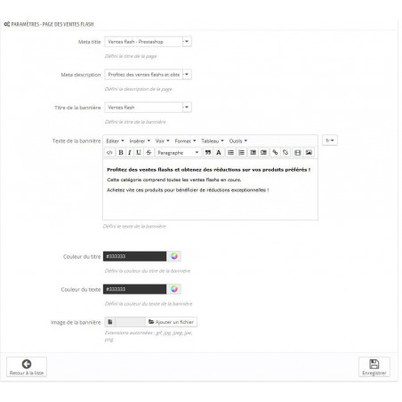 Module Prestashop Ventes Flash Module Prestashop Ventes Flash
